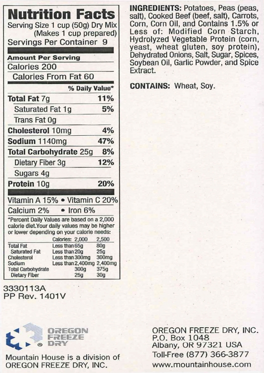 Vegetable Stew with Beef - #10 can